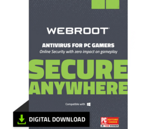 Webroot Antivirus Protection for PC Gamers 2025, Antivirus for Gamers, Enhanced Gaming Security, Gaming Antivirus Protection
