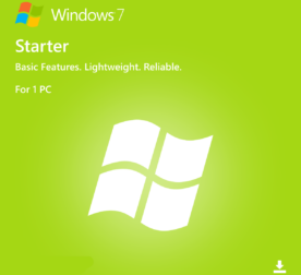 Windows 7 Starter, Buy Windows 7 Starter, Install Windows 7 Starter, Microsoft Windows 7