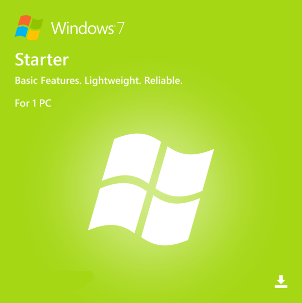 Windows 7 Starter, Buy Windows 7 Starter, Install Windows 7 Starter, Microsoft Windows 7